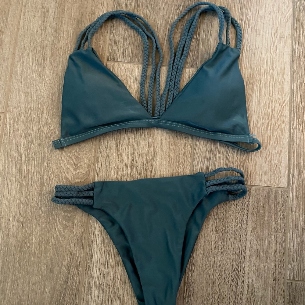 Small Teal(ish) Color Women’s Biniki